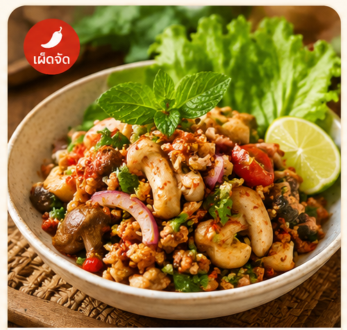 ลาบเห็ดเจ
