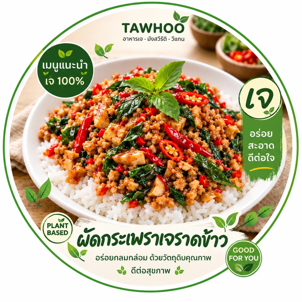 อาหารจากพืชของ TAWHOO