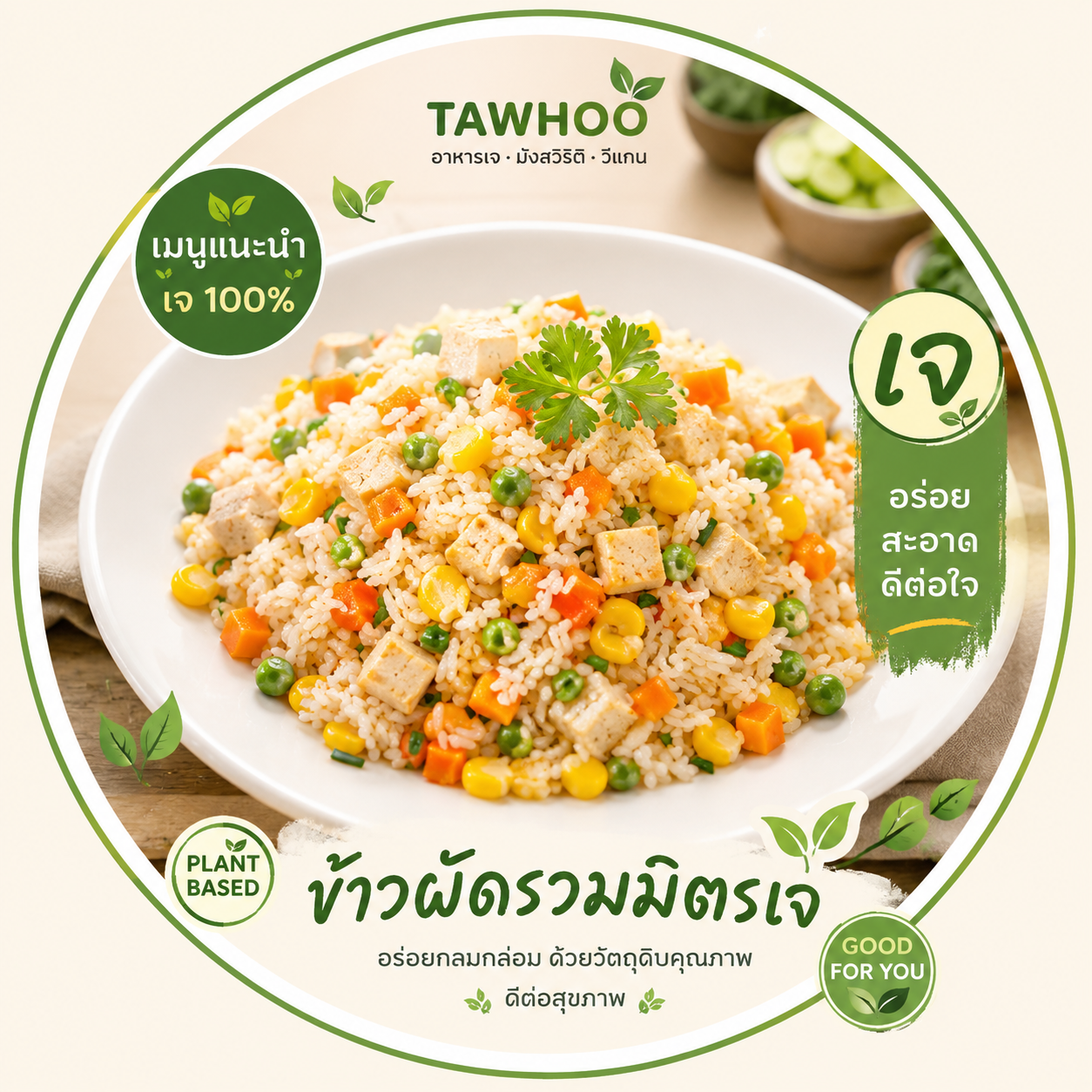 อาหารจากพืชของ TAWHOO
